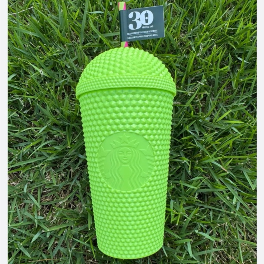 Starbucks Bright Green Textured Tumbler